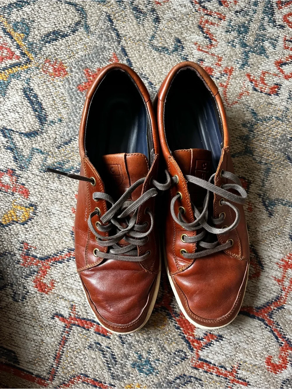 Cole Haan Men's Brown Leather Sneakers Size 10.5 Grand.øs